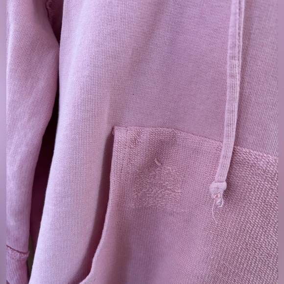 Love Shack Fancy Pink Distressed Hoodie - Picture 3 of 8